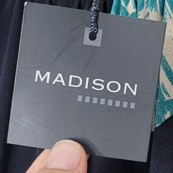 Madison NEW Womens Multicolor Floral Print Sleeveless Halter Neck Shift Dress M - Picture 6 of 11